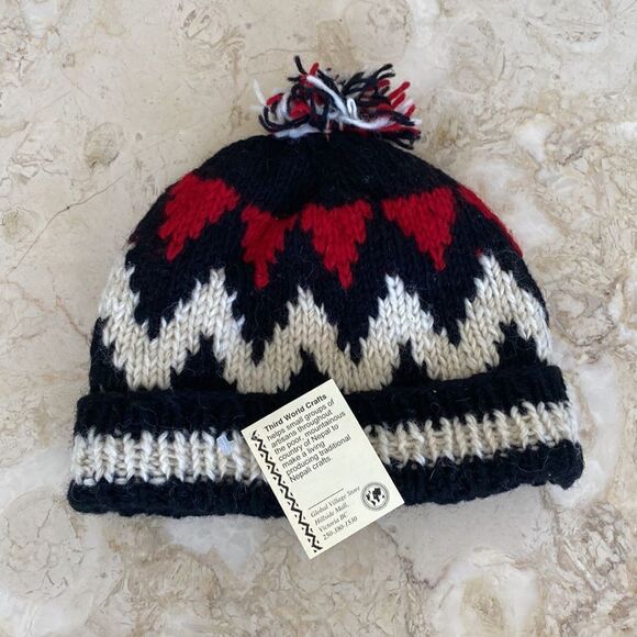 NWT 100% Wool Traditional Nepali Toque Made in Nepal Unisex - Picture 3 of 8